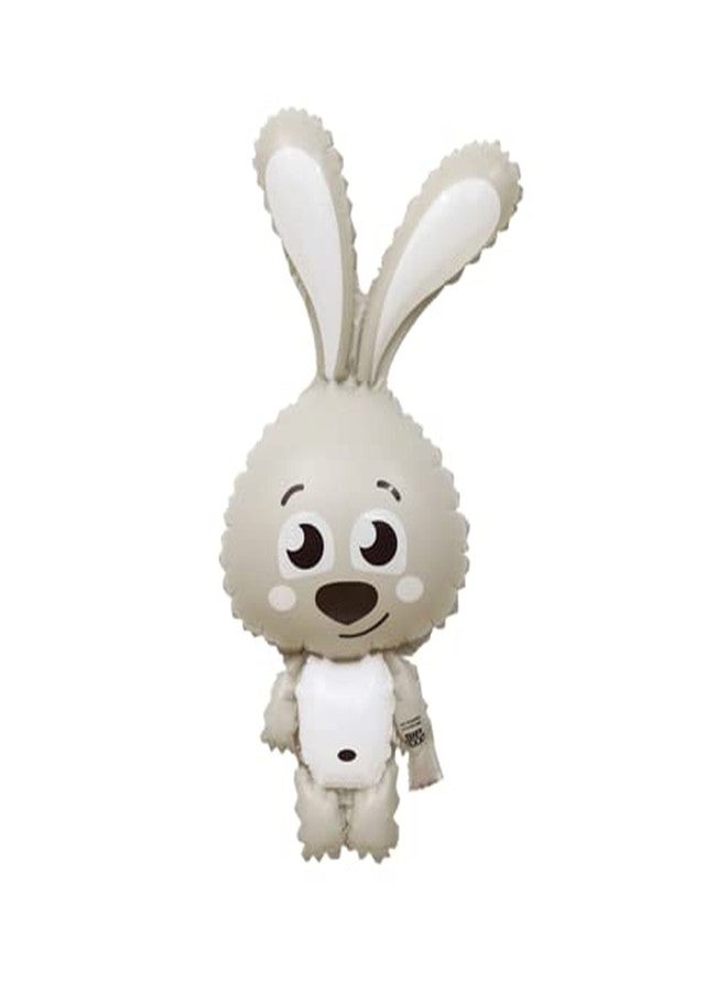 Atpata Funky HAPPY EASTER Text 16 INCH Foil Balloon (Silver) - Image 5